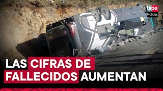 Accidente en Ayacucho: PNP confirma el fallecimiento de 13 personas