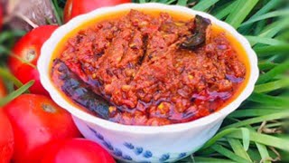 Tomato pickle || বিলাহী আচাৰ || South Indian Recipe Tomato Pickle Recipe || #youtubeshorts