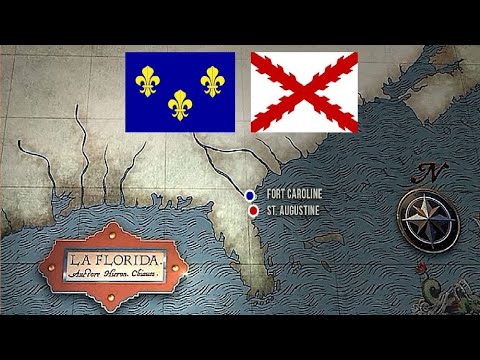 What happened after France established Fort Caroline?
