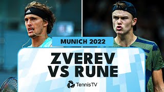 Alexander Zverev vs Holger Rune: First-Ever Meeting | Munich 2022 Extended Highlights