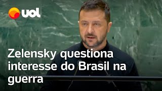 Zelensky questiona interesse do Brasil na busca de 'alternativas' para guerra entre Rússia e Ucrânia