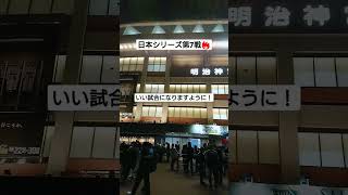 日本シリーズ第7戦 ヤクルトvsオリックス 観戦に来ました