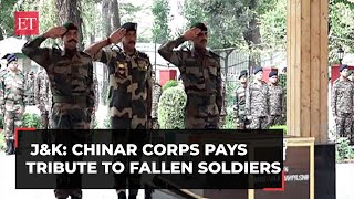 Chinar Corps pays tribute to soldiers martyred during Op Halan in Kulgam