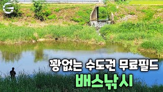 수도권 무료필드(진위천, 한천) 배스낚시 해보자