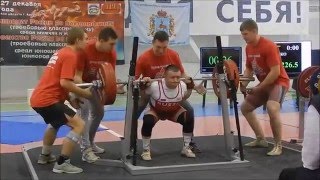 Fedosienko Sergey RAW total 670kg@59kg, Championship of Russia 2015