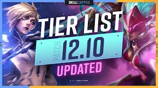 NEW UPDATED TIER LIST for PATCH 12.10 - League of Legends