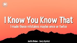 i know you know that i made those mistakes maybe once or twice lyrics