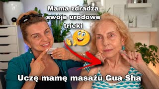 UCZĘ MAMĘ MASAŻU KAMIENIEM GUA SHA 💥 URODOWE TRICKI MAMY💥 JAK DBAĆ O SIEBIE PO 60 💥 CERA DOJRZAŁA