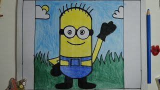 How to Draw a Minion #Art#projects #For#kids