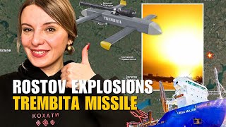 RUSSIAN SHIP SINKS, ROSTOV NEW EXPLOSIONS, TREMBITA MISSILE Vlog 903: War in Ukraine