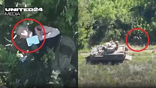 Wounded Ukrainian soldier surrounded by Russians is rescued by 🇺🇦 drone and US-made Bradley IFV