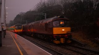 The Verney Venturer | 33029 + 33207 pull a charter through Corby | 15/02/25