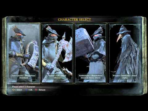 Bloodborne Alpha Test Character Selection [1080p HD PS4]