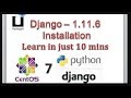 How to install Django 1 11 6  development environment   pip3   virtualenv