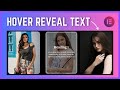 CREATE AMAZING Hover Effects with Elementor Text Over Image!
