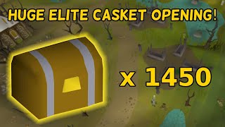 OPENING 1450 ELITE CLUE SCROLL CASKETS! - OSRS