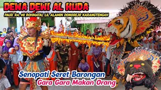 Singo Barong Makan Orang. Barongan Diseret Senopati. Dewa Dewi Di MI Rohmatal Lil Alamin Donorejo