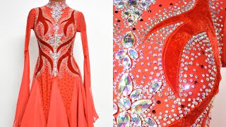 社交ダンスドレス　スタンダードドレス　Ballroomdance Standarddress बॉलरूम नृत्य परिधान यह खूबसूरत है