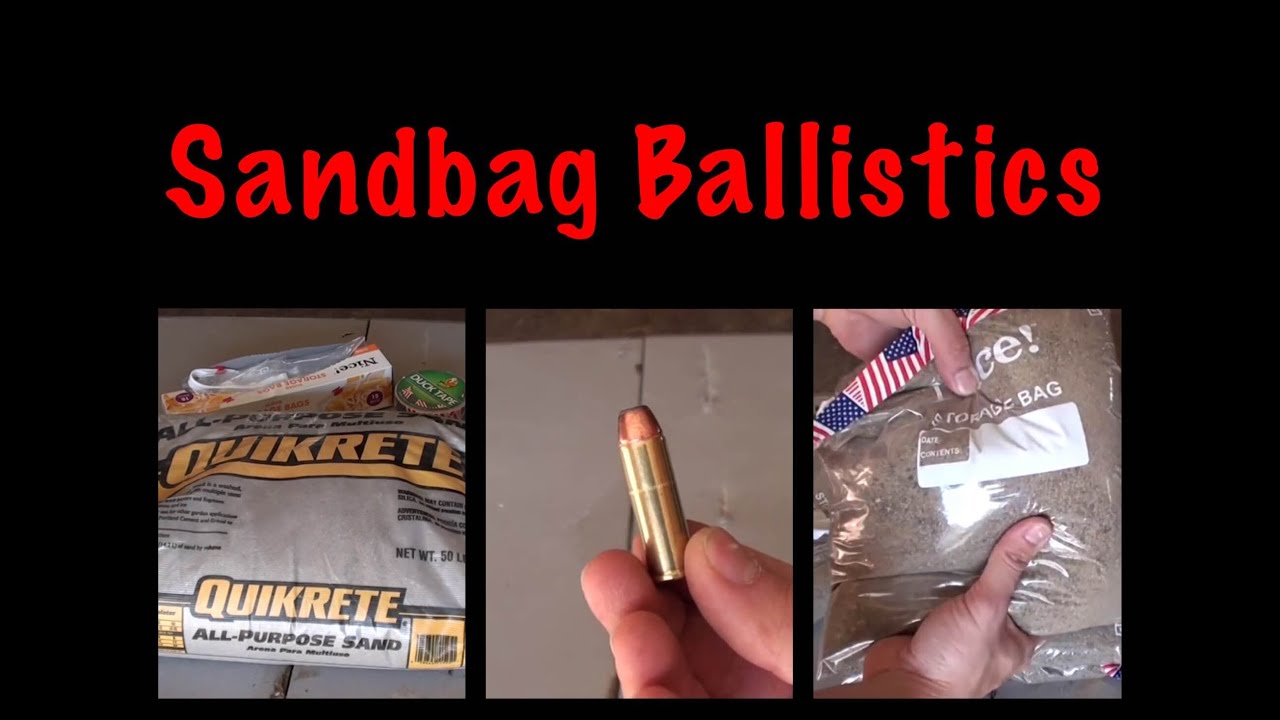 Sandbag Ballistics Youtube