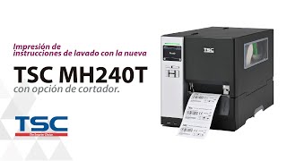 Impresión de marquillas e instrucciónes de lavado con impresora TSC MH240T