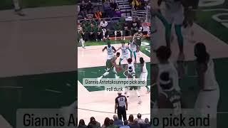 NBA Highlight - Giannis Antetokounmpo Pick And Roll 🏀 #shorts