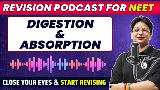 DIGESTION AND ABSORPTION in 39 Minutes | Quick Revision PODCAST | Class 11th | NEET