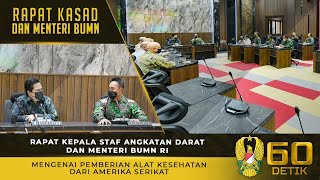 Rapat Kasad dan Menteri BUMN RI Mengenai Pemberian Alat Kesehatan dari Amerika Serikat