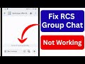 Fix RCS Group Chat Not Working | Text Message Group Chat Not working