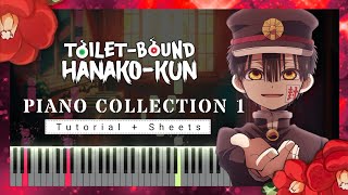 地縛少年花子くん BGMメドレー【全12曲】 Toilet-Bound Hanako-Kun Medley【Piano Tutorial \u0026 Sheets】（作業用・睡眠用）楽譜