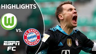 Bayern Munich holds on at Wolfsburg on to extend lead in title rice | ESPN FC Bundesliga Highlights