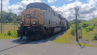 CSXT 791 leads CSX E319 at Andrews Siding Columbia SC on the CSX Eastover Subdivision