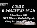 Bacaan Liturgi 01 Agustus 2022 - Senin Pekan Biasa XVIII Tahun 2 | CATUR