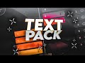 Text pack | P4 Editz | text Animation preset & Xml