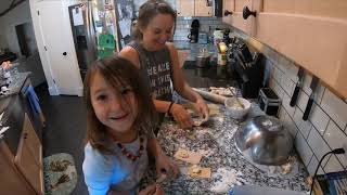 Homemade Carrot 🥕 stuffed cheese ravioli with Lilly 🌺