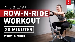 Intermediate Row-N-Ride Workout: TOTAL BODY STRENGTH | 20 Minutes