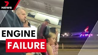 Qantas jet forced to shut down an engine mid-air on a flight out of Melbourne | 7 News Australia