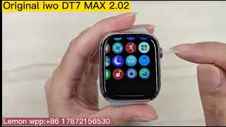 Original iwo DT7 MAX 2.02 smart watch.45MM Series 7.stainless steel version