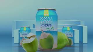 Coconut Water 330ml Short-can with Pulp | RITA Beverage