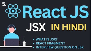 JSX in ReactJs Tutorial in Hindi | Complete React Course in Hindi #5
