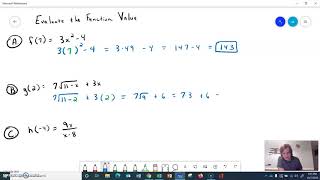 Evaluating Functions Practice Problems 1
