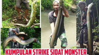 KOMPILASI STRIKE SIDAT MONSTER | PENCAPAIAN MANCING SIDAT RAKSASA | EEL FISHING | BIG EEL | Dek doer