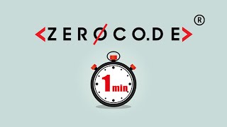 ZeroCode 1 min demo video | create app without coding | Zerocode