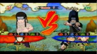 Naruto Ultimate Ninja Storm 3 PTS Neji VS PTS Sasuke