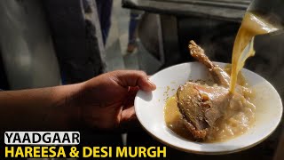 Street Food Gujranwala | YaadGaar Hareesa \u0026 Desi Murgh | Gurunank Pura