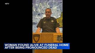 Woman found alive at funeral home after being pronounced dead
