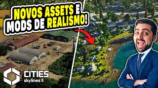 🌳 DETALHAMENTO REALISTA NO CITIES SKYLINES 2! ASSETS, TEXTURAS E MAIS! 🛠️ Ep14 | Gameplay PT BR ⭐