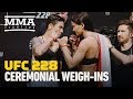 UFC 228 Ceremonial Weigh-In Highlights - MMA Fighting