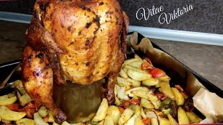 КУРКА ГРИЛЬ в ДУХОВЦІ/ КУРКА на БАНЦІ- ідеальний рецепт !!!GRILL CHICKEN in DUHOVKA/ CHICKEN in BANK