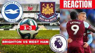 Brighton vs West Ham 1-3 Live Premier League Football EPL Match Score Commentary Sport Highlights
