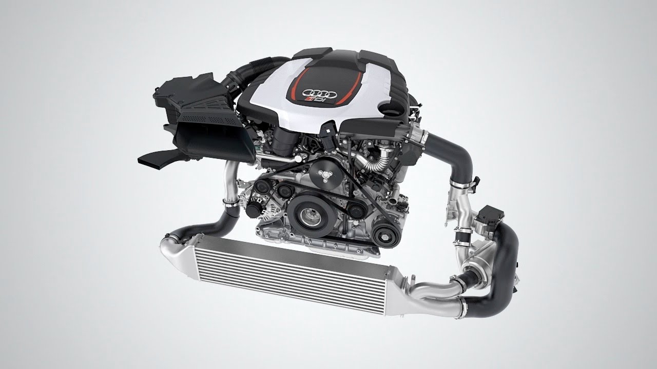 Audi V6 TDI Biturbo 320 HP Engine - YouTube